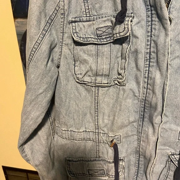 Chambray cotton denim jacket - Picture 7 of 8